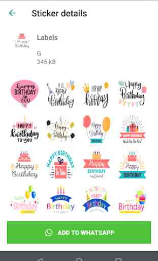 BirthDay Stickers for Whatsapp  (WAStickerApps) 4