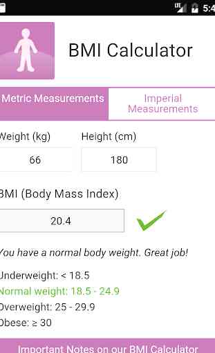 BMI Calculator by MES 1