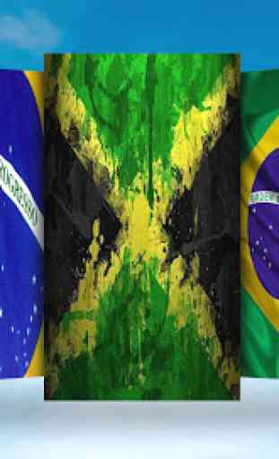 Brazil Flag Wallpaper - Bandeira do Brasil 3