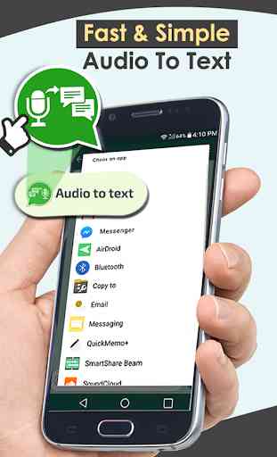 conversor de áudio para texto para o que é app 2