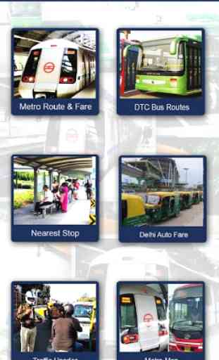 Delhi Public Transport - Metro and DTC Bus Routes 1