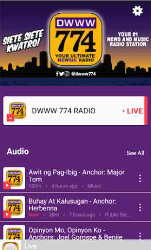 DWWW 774 Radio App 2