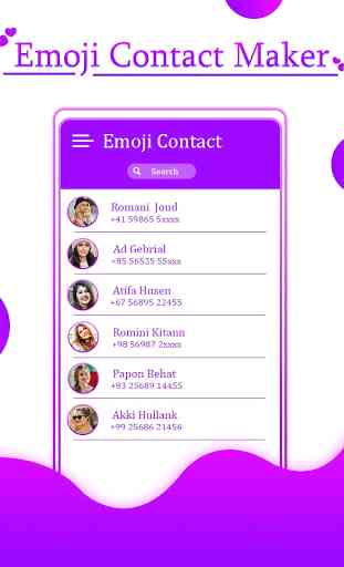 Emoji Contact Maker : Contacts Emoji 2