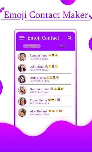 Emoji Contact Maker : Contacts Emoji 3