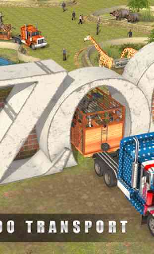 Euro Truck City Zoo animais jogo Transporter 1