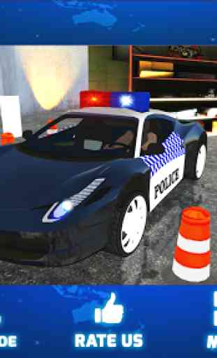 extremo dirigindo escola policiais carro parking 1