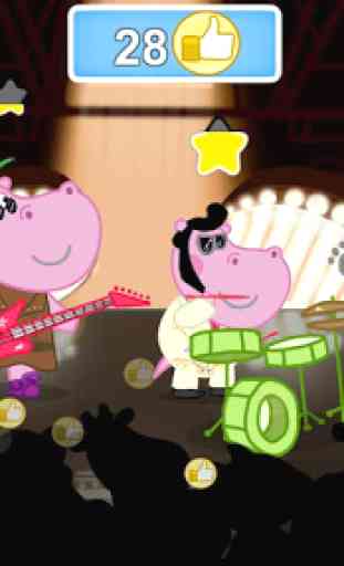Festa de música para crianças: Hippo Super star 1