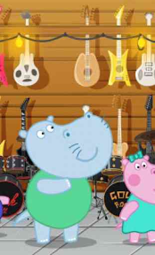 Festa de música para crianças: Hippo Super star 2
