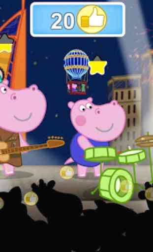 Festa de música para crianças: Hippo Super star 4