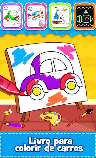 Livro de colorir de carro para crianças 1