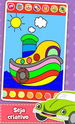 Livro de colorir de carro para crianças 4
