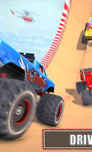 Monster Truck Stunt Race : Impossible Track Games 4