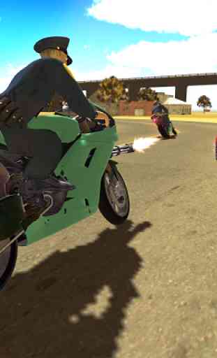 Moto Moto Perseguição Policial 3D 4
