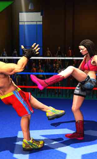 mulheres que lutam 3d: jogos reais de wrestling de 2