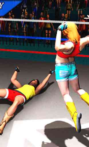 mulheres que lutam 3d: jogos reais de wrestling de 3