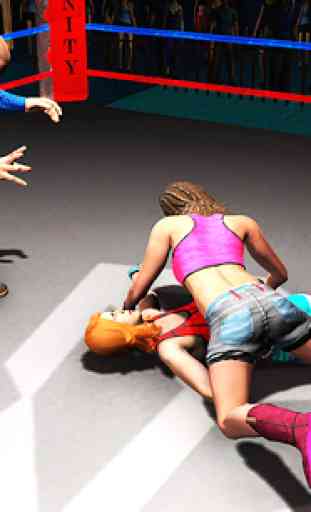mulheres que lutam 3d: jogos reais de wrestling de 4