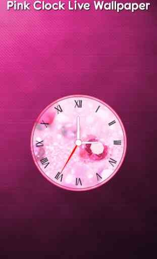 Pink Clock Live Wallpaper 2