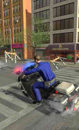 Police Moto Bike City Bank Robbery Gangster Chase 2