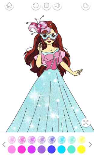 Princesa Para Colorir Glitter: Jogo de Meninas 3
