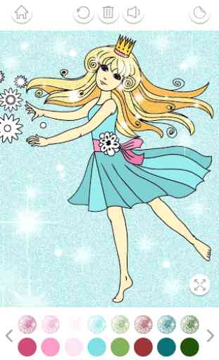 Princesa Para Colorir Glitter: Jogo de Meninas 4