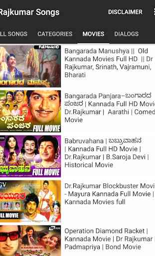 Rajkumar songs - Kannada movies songs by Rajkumar 4