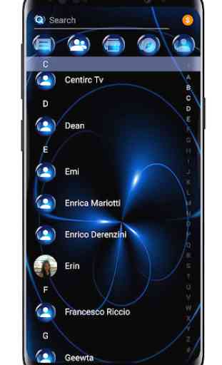SMS Tema Esfera Azul - mensagem de texto preto 3