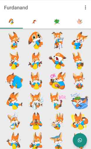 WAStickerApps Fox, owl and pig 1