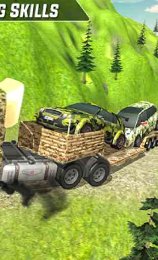 Army Car Transport Truck Driver 2019 3