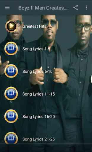 Boyz II Men Songs & Lyrics 1