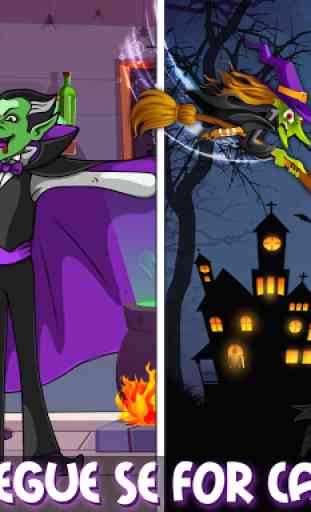 Bruxa irritado vs Abóbora: Jogo Scary Halloween 2