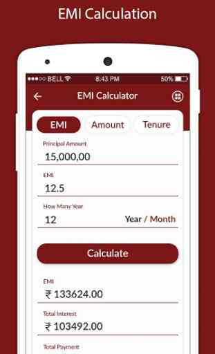 Calculadora EMI - Calculadora EMI Empréstimo 2