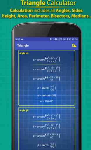 Calculadora Triangular- Solucionador Passo a Passo 4