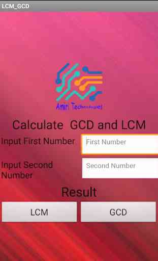 Calculate GCD and LCM 2