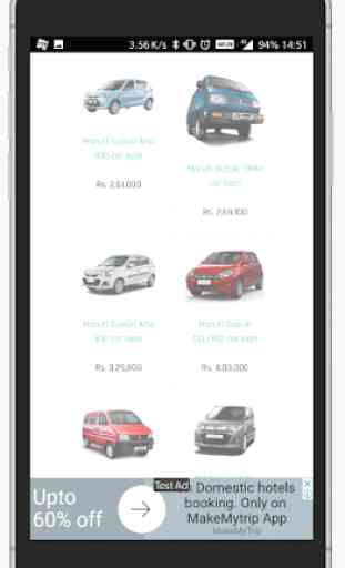 Car Loans - Price EMI Calculator, Down Payment 3