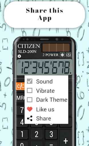 Citizen Pocket Calculator 3