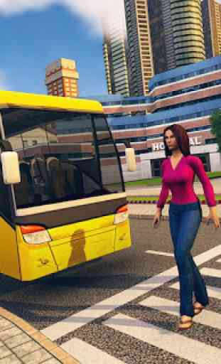 City Bus Driving School Game 3D-Coach Bus Sim 2020 3
