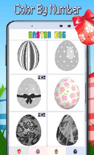 Easter Egg Coloring By Number-Pixel Art 1