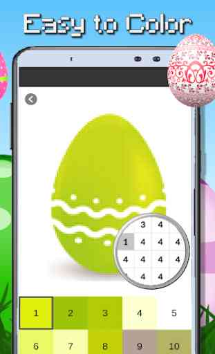 Easter Egg Coloring By Number-Pixel Art 3