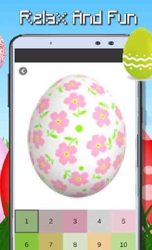 Easter Egg Coloring By Number-Pixel Art 4