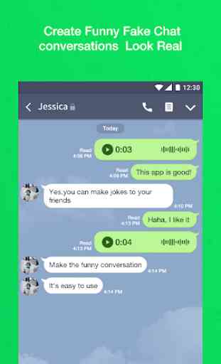 Fake conversation for line - Simulate Chat 1