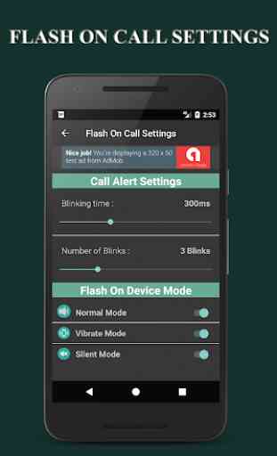 Flash intermitente Alertas: Chamada e SMS 4