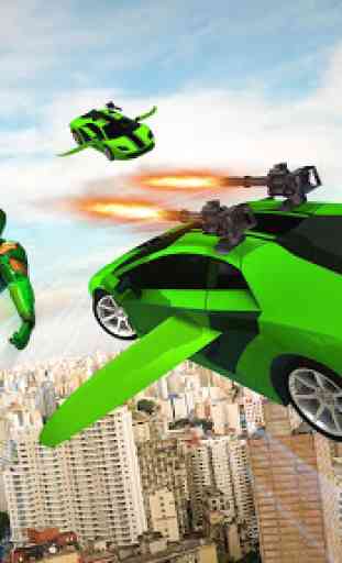 Flying Car Transform Robot Shooting Game 4