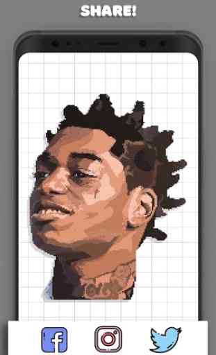 Livro de colorir Hip Hop Pixel - Tinta por Número 2