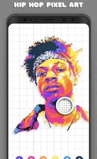 Livro de colorir Hip Hop Pixel - Tinta por Número 3