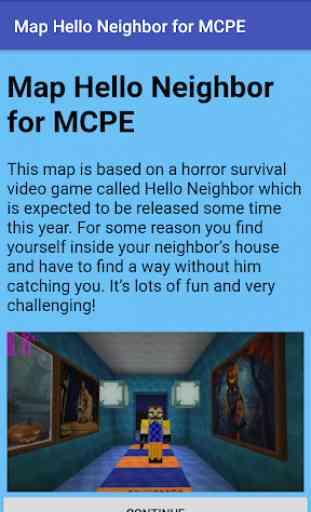 Map Hello Neighbor for MCPE 1