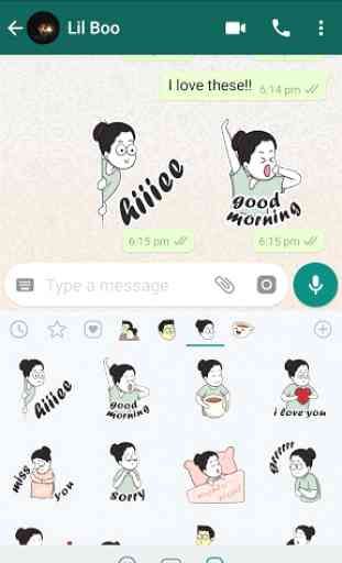 Official Lovehandle Comics Stickers for Whatsapp 1