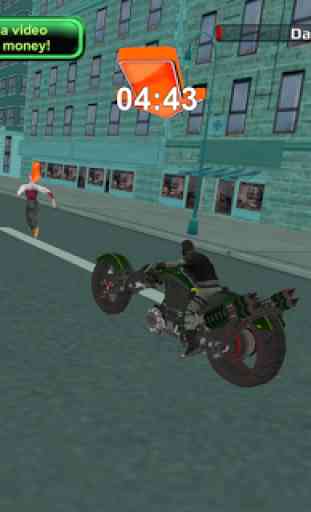 Polícia Sci Fi Bike Rider 3D 4