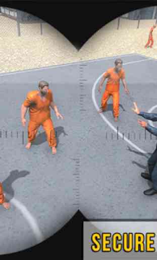 Prisão sniper policial 3D: fuga de prisioneiro 3