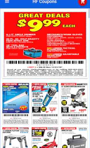 Savings Coupons for Harbor Freight Tools 1