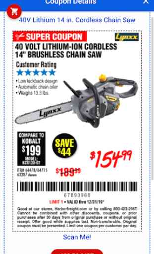 Savings Coupons for Harbor Freight Tools 2
